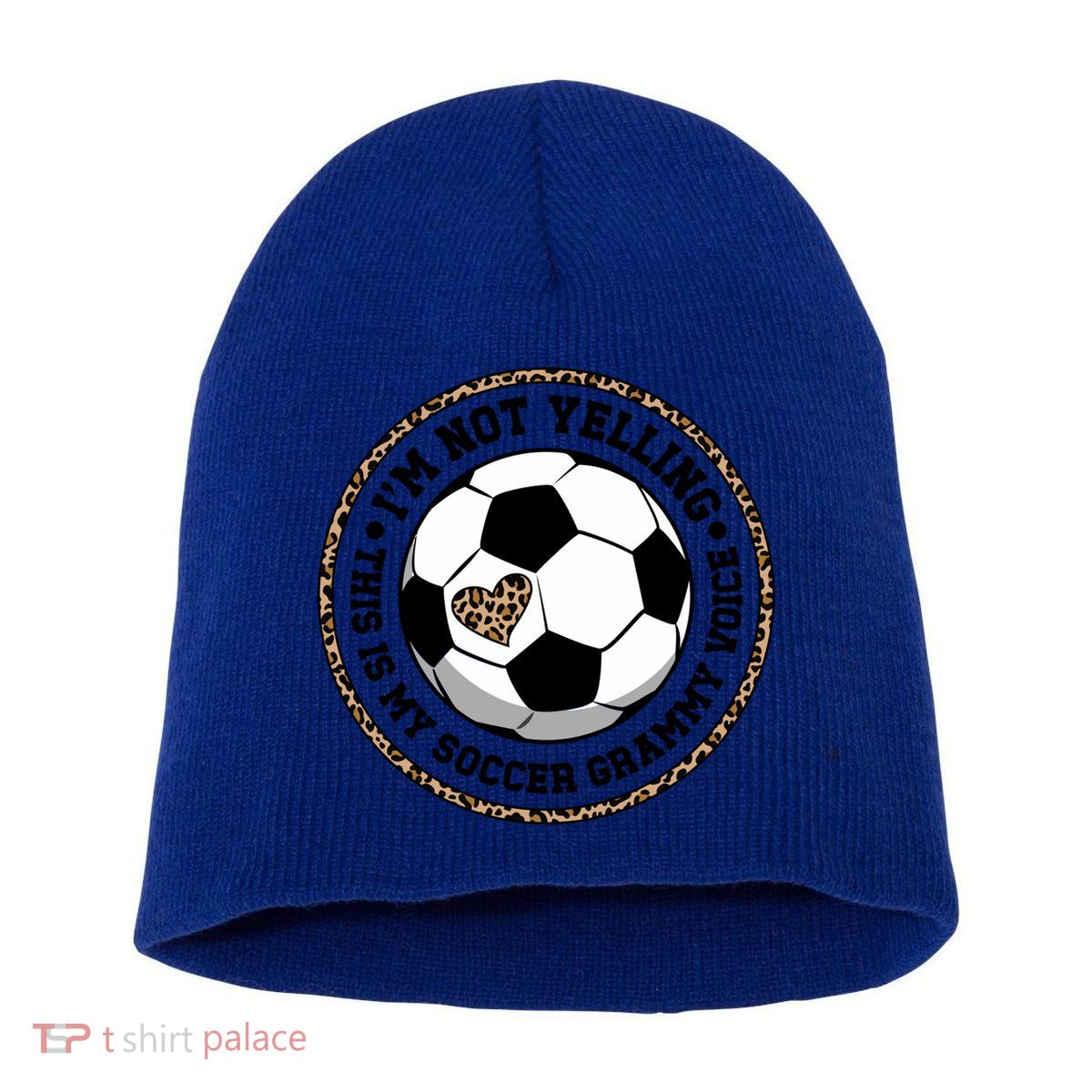 My Soccer Grammy Voice Grammy Of A Soccer Player Grammy Gift Short Acrylic Beanie
