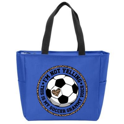 My Soccer Grammy Voice Grammy Of A Soccer Player Grammy Gift Zip Tote Bag