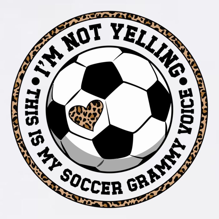 My Soccer Grammy Voice Grammy Of A Soccer Player Grammy Gift Garment-Dyed Sweatshirt