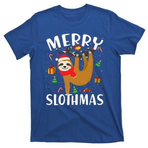 Merry Slothmas Great Gift Christmas Pajama For Sloth Lovers Gift T-Shirt