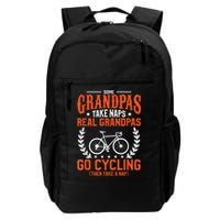 Mens Some Grandpas Take Naps Real Grandpas Go Cycling Cyclist Backpack