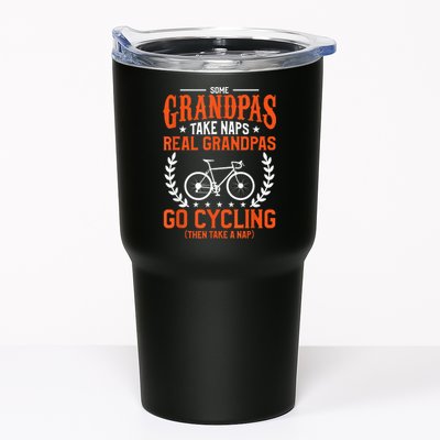 Mens Some Grandpas Take Naps Real Grandpas Go Cycling Cyclist Tumbler