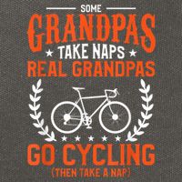 Mens Some Grandpas Take Naps Real Grandpas Go Cycling Cyclist Cotton Canvas Backpack