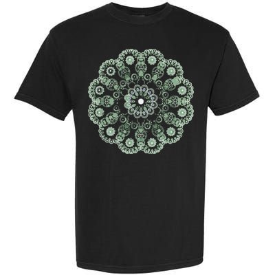 Mandala Sacred Geometry Prana Art Yoga Mantra Om Good Vibe Garment-Dyed Heavyweight T-Shirt