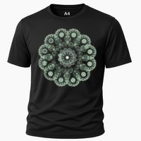 Mandala Sacred Geometry Prana Art Yoga Mantra Om Good Vibe Cooling Performance Crew T-Shirt