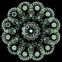 Mandala Sacred Geometry Prana Art Yoga Mantra Om Good Vibe Cooling Performance Crew T-Shirt