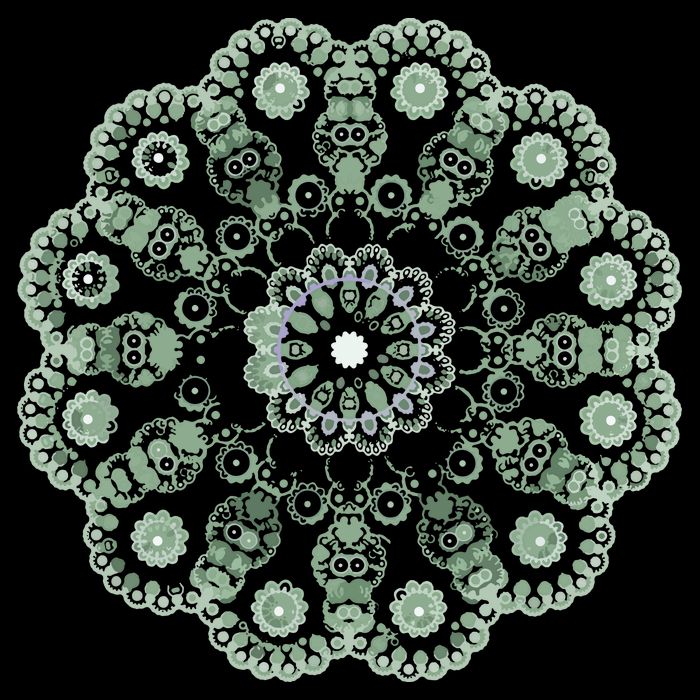 Mandala Sacred Geometry Prana Art Yoga Mantra Om Good Vibe Cooling Performance Crew T-Shirt