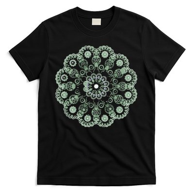 Mandala Sacred Geometry Prana Art Yoga Mantra Om Good Vibe T-Shirt
