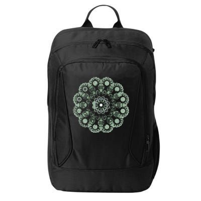 Mandala Sacred Geometry Prana Art Yoga Mantra Om Good Vibe City Backpack