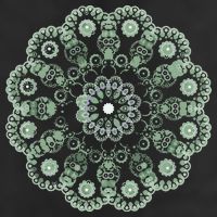 Mandala Sacred Geometry Prana Art Yoga Mantra Om Good Vibe Adult Drive Performance Visor