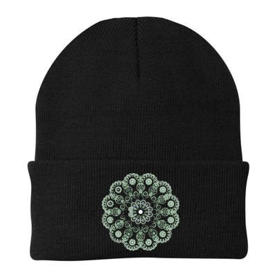 Mandala Sacred Geometry Prana Art Yoga Mantra Om Good Vibe Beanie