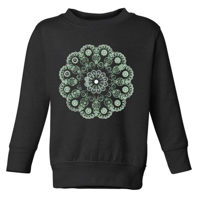 Mandala Sacred Geometry Prana Art Yoga Mantra Om Good Vibe Toddler Sweatshirt