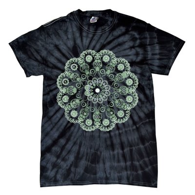 Mandala Sacred Geometry Prana Art Yoga Mantra Om Good Vibe Tie-Dye T-Shirt