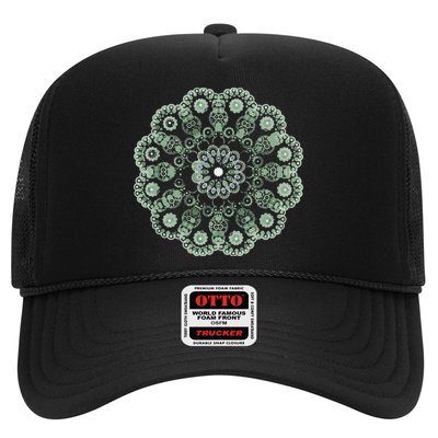 Mandala Sacred Geometry Prana Art Yoga Mantra Om Good Vibe Trucker Hat