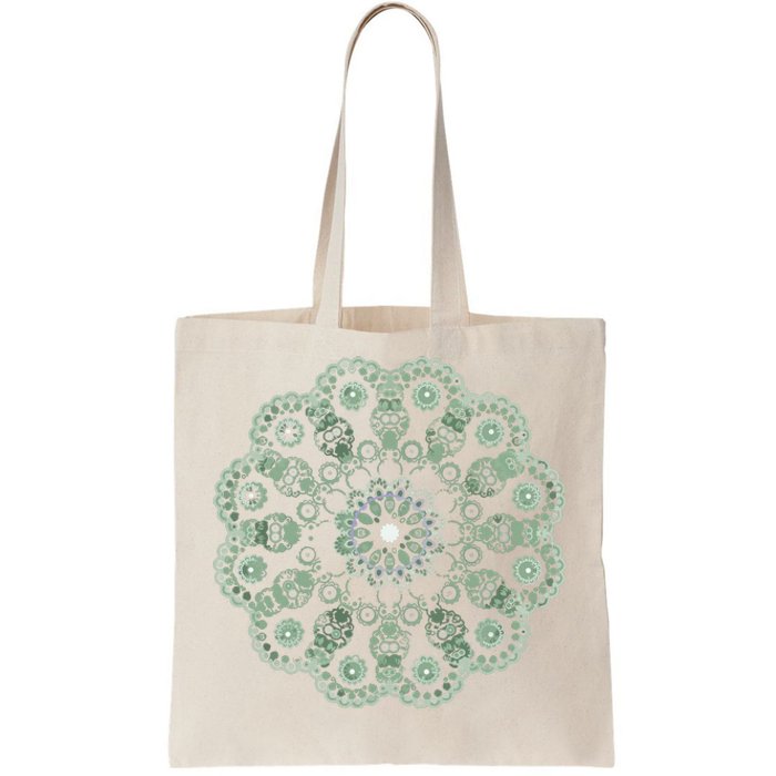 Mandala Sacred Geometry Prana Art Yoga Mantra Om Good Vibe Tote Bag