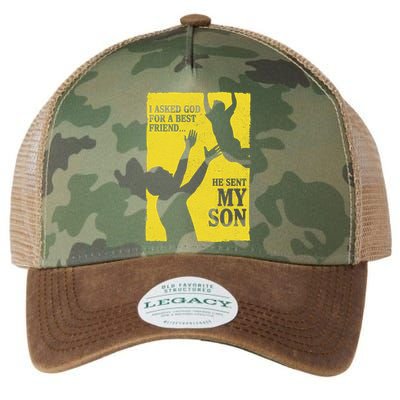 God Sent Me My Son Legacy Tie Dye Trucker Hat
