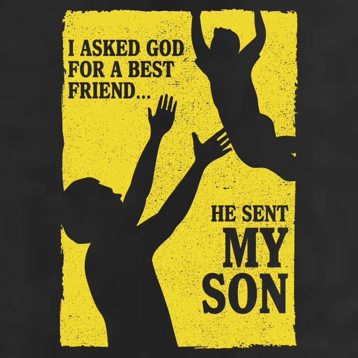 God Sent Me My Son 7 Panel Mesh Trucker Snapback Hat