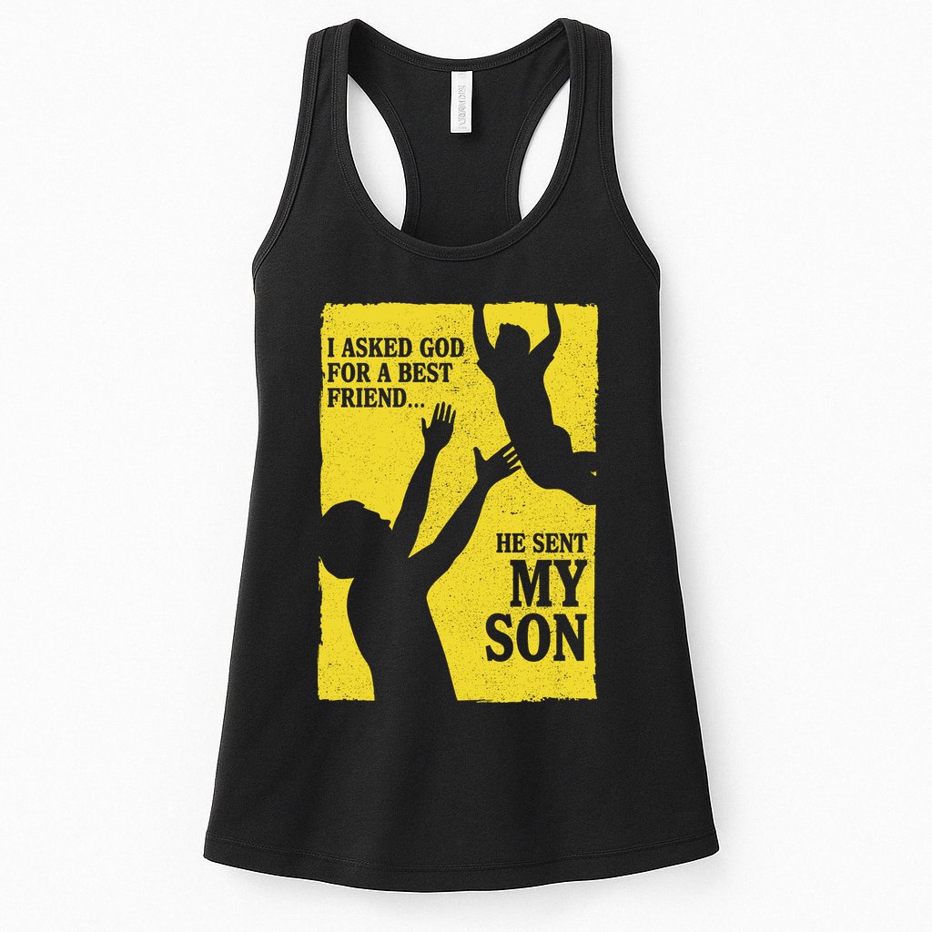 God Sent Me My Son Womens Tank Top