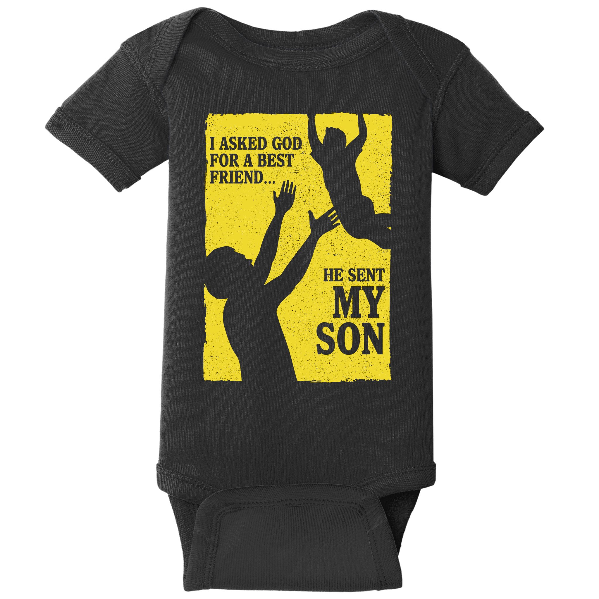 God Sent Me My Son Baby Bodysuit