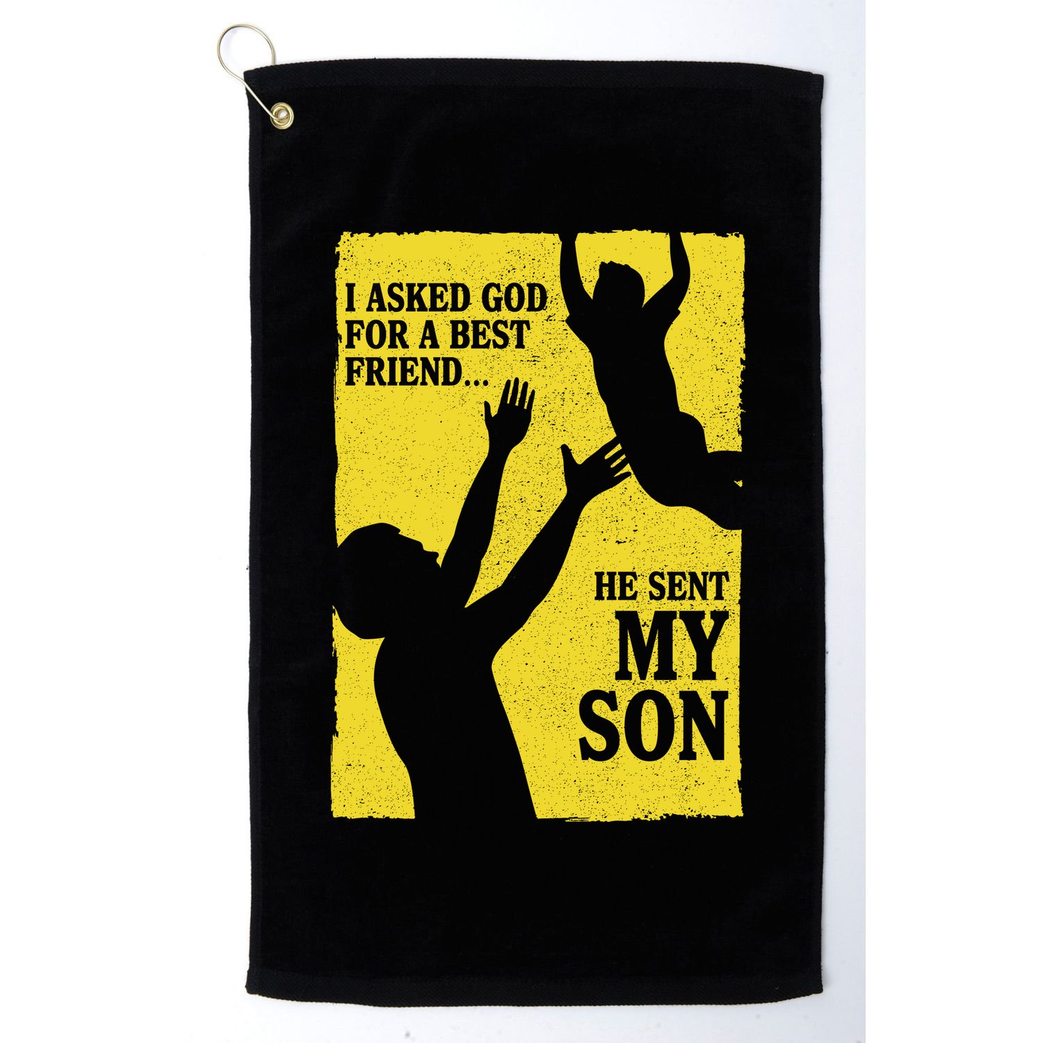 God Sent Me My Son Golf Towel