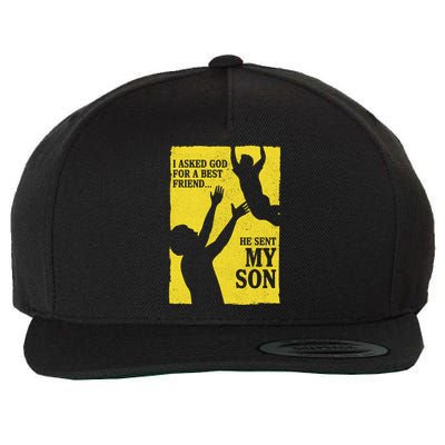God Sent Me My Son Wool Snapback Cap