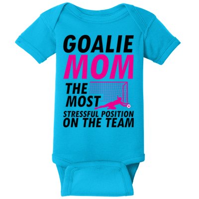 Mom Soccer Goalie Keeper Soccer Mom Meaningful Gift Baby Bodysuit