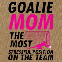 Mom Soccer Goalie Keeper Soccer Mom Meaningful Gift Cotton Canvas Backpack