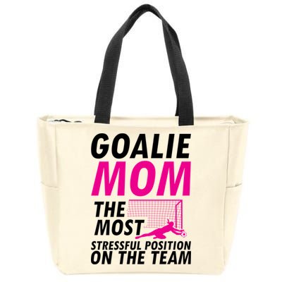 Mom Soccer Goalie Keeper Soccer Mom Meaningful Gift Zip Tote Bag