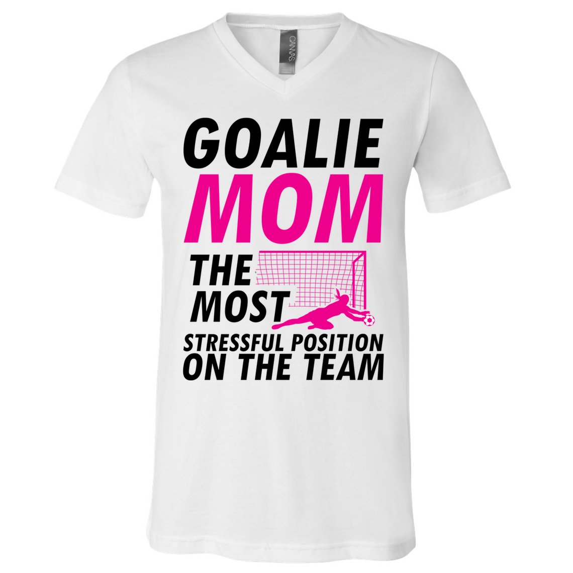 Mom Soccer Goalie Keeper Soccer Mom Meaningful Gift V-Neck T-Shirt