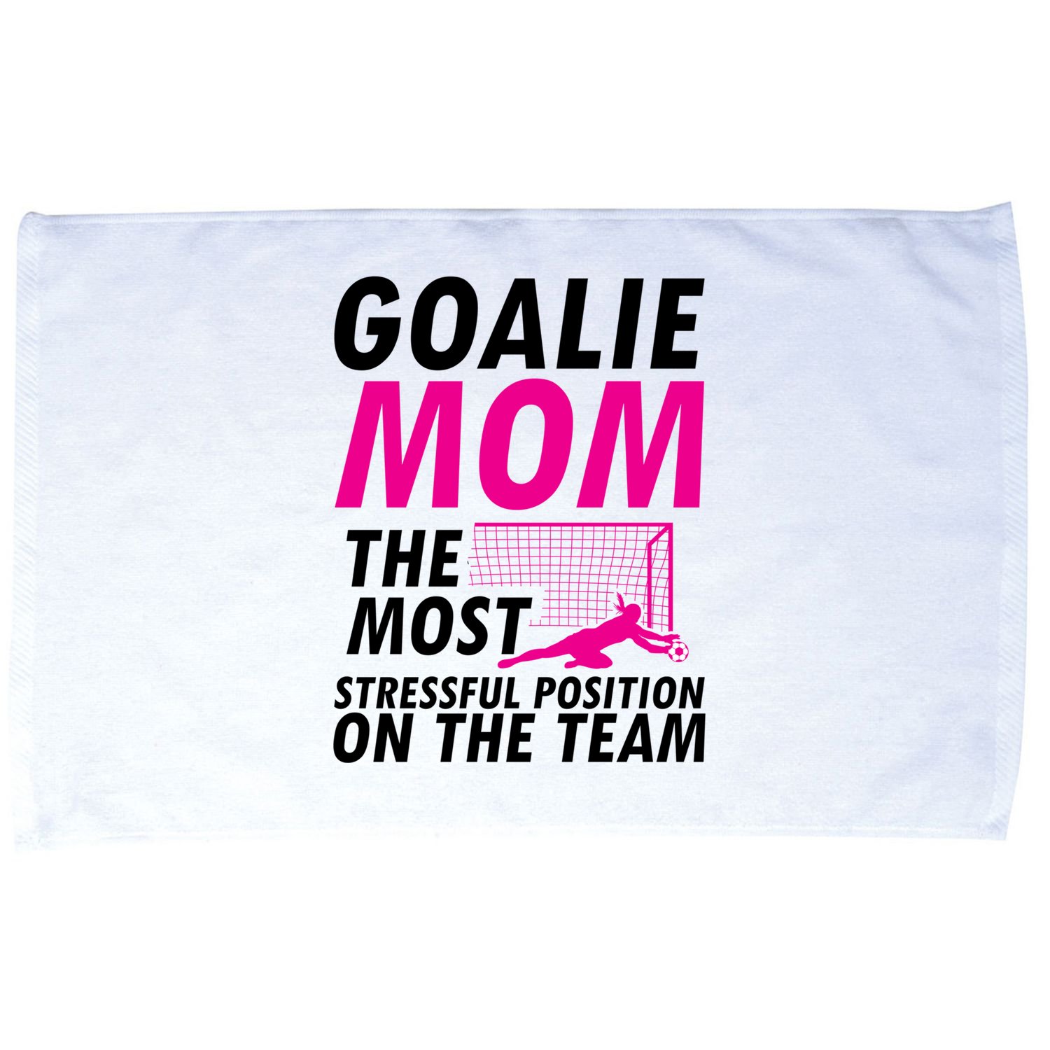 Mom Soccer Goalie Keeper Soccer Mom Meaningful Gift Microfiber Hand Towel