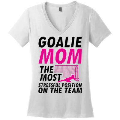Mom Soccer Goalie Keeper Soccer Mom Meaningful Gift Women's V-Neck T-Shirt