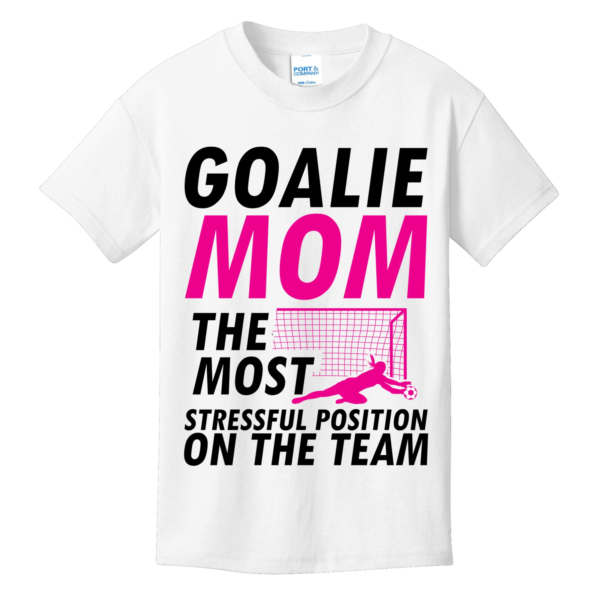 Mom Soccer Goalie Keeper Soccer Mom Meaningful Gift Kids T-Shirt