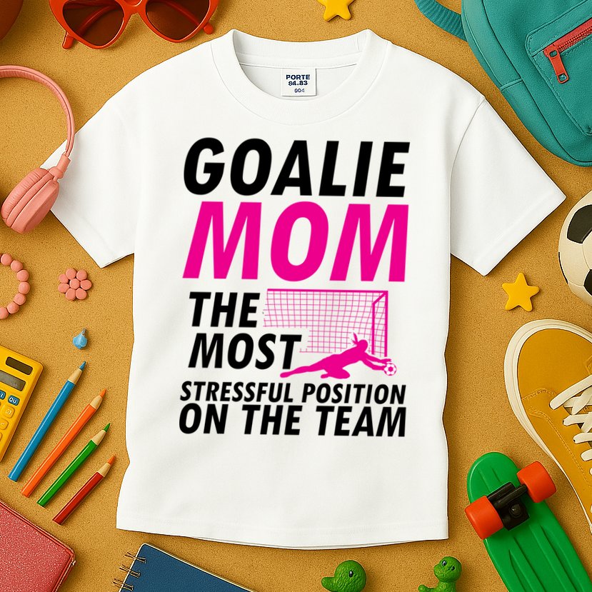 Mom Soccer Goalie Keeper Soccer Mom Meaningful Gift Kids T-Shirt
