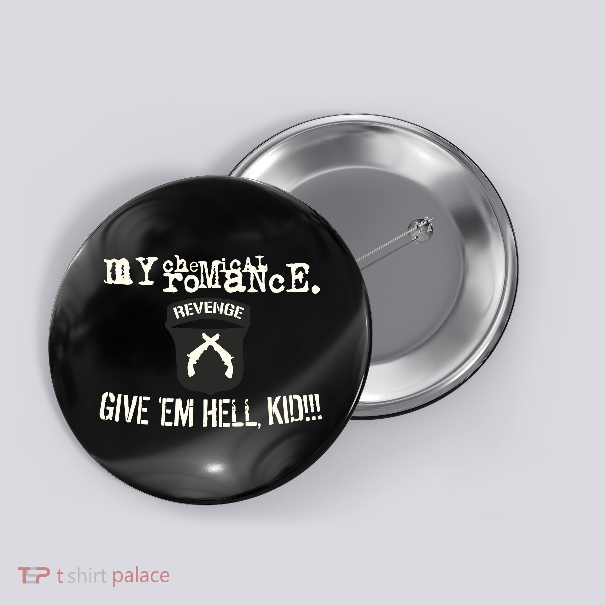 Mychemicalromance Store Give Em Hell Limited Button