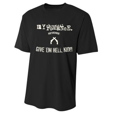 Mychemicalromance Store Give Em Hell Limited Performance Sprint T-Shirt