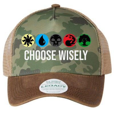M.A.N.A Symbols Gathering Magic Choose Wisely Blue Red Green Legacy Tie Dye Trucker Hat