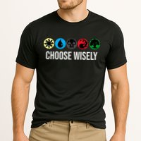 M.A.N.A Symbols Gathering Magic Choose Wisely Blue Red Green Performance Shirt