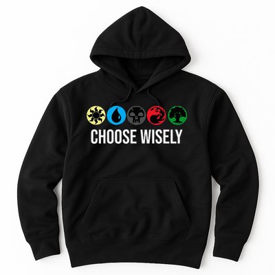 M.A.N.A Symbols Gathering Magic Choose Wisely Blue Red Green Hoodie