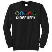 M.A.N.A Symbols Gathering Magic Choose Wisely Blue Red Green Sweatshirt