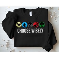 M.A.N.A Symbols Gathering Magic Choose Wisely Blue Red Green Sweatshirt
