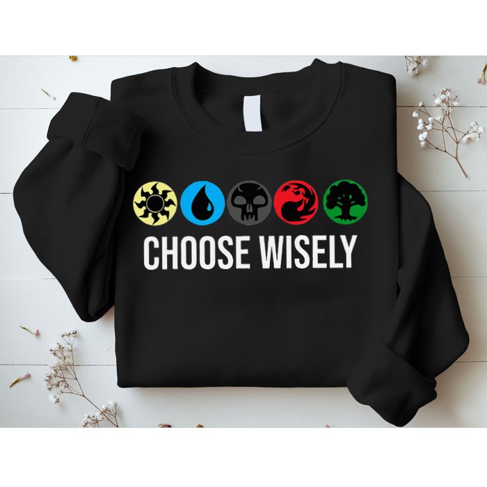 M.A.N.A Symbols Gathering Magic Choose Wisely Blue Red Green Sweatshirt