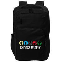 M.A.N.A Symbols Gathering Magic Choose Wisely Blue Red Green Impact Tech Backpack