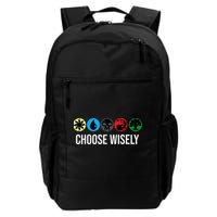 M.A.N.A Symbols Gathering Magic Choose Wisely Blue Red Green Backpack