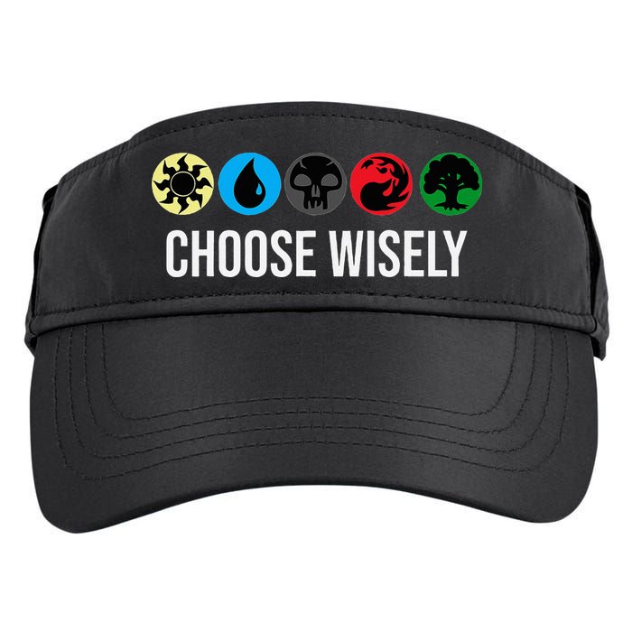 M.A.N.A Symbols Gathering Magic Choose Wisely Blue Red Green Adult Drive Performance Visor