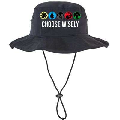 M.A.N.A Symbols Gathering Magic Choose Wisely Blue Red Green Bucket Hat