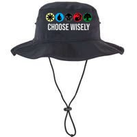 M.A.N.A Symbols Gathering Magic Choose Wisely Blue Red Green Bucket Hat