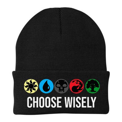 M.A.N.A Symbols Gathering Magic Choose Wisely Blue Red Green Beanie