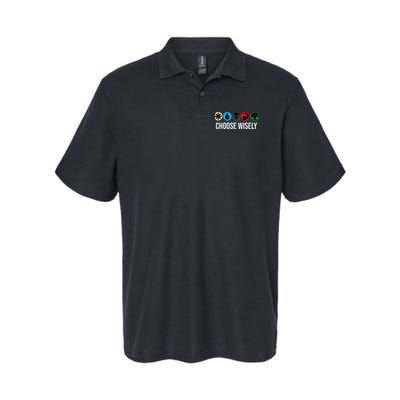 M.A.N.A Symbols Gathering Magic Choose Wisely Blue Red Green Polo