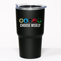 M.A.N.A Symbols Gathering Magic Choose Wisely Blue Red Green Tumbler