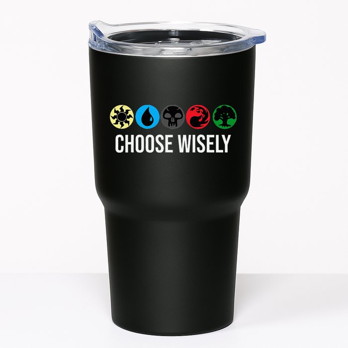 M.A.N.A Symbols Gathering Magic Choose Wisely Blue Red Green Tumbler